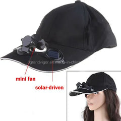 Solar Sun Power Fan Cap
