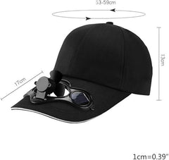 Solar Sun Power Fan Cap