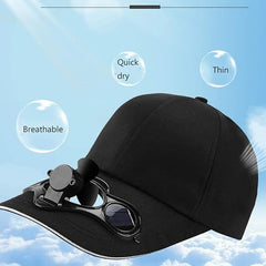 Solar Sun Power Fan Cap
