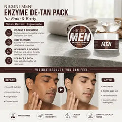 Niconi Men Enzyme De Tan Pack Cream