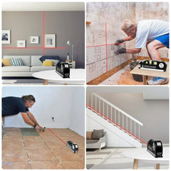4 in 1 Fixit Laser Level (IMPORTED) Pro 3 4in1 Multi-Purpose Measuring Tool With 8 Feet Tape